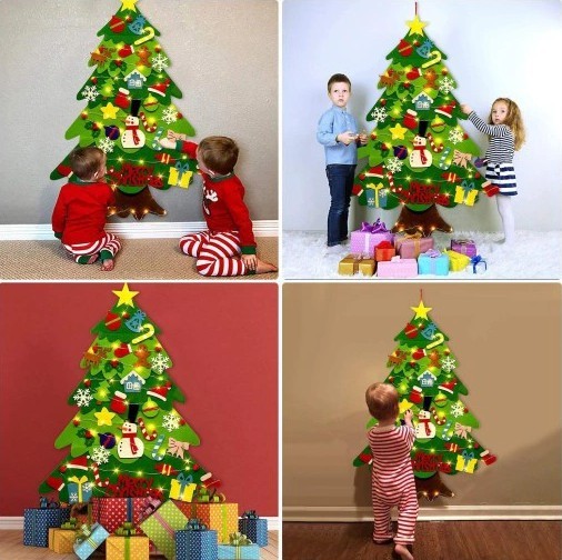 Kids DIY Felt Christmas Tree 🎄 The Best Christmas Gift For Kids 🎄