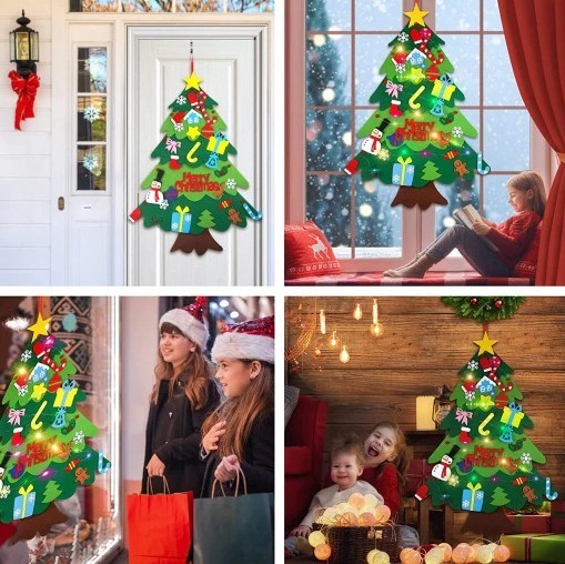 Kids DIY Felt Christmas Tree 🎄 The Best Christmas Gift For Kids 🎄