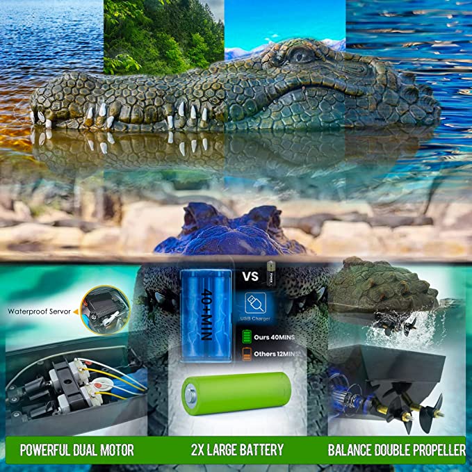Crocodile Head Remote Control Boat