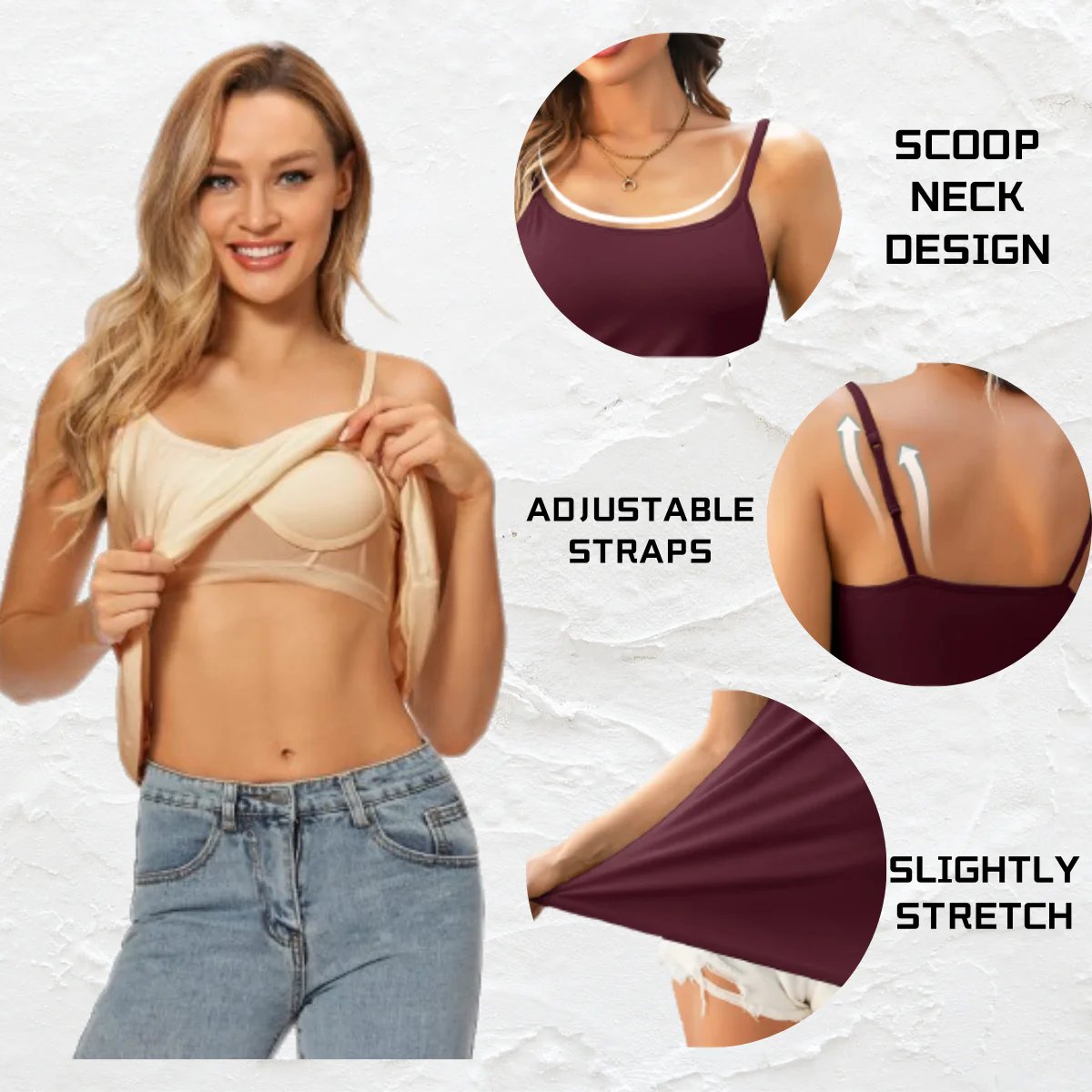 Last Day 75% Off - Tank With Built-In Bra