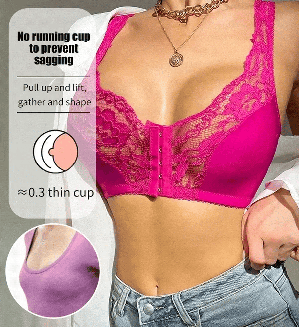 LAST DAY 50% OFFFrench lace front button bra
