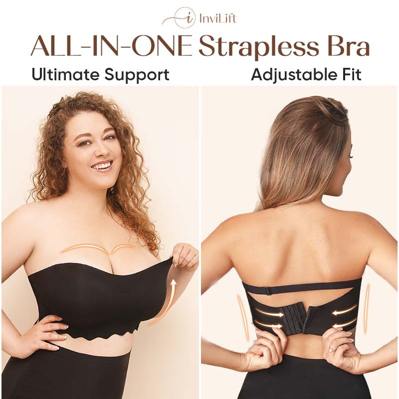 Mother&#039;s Day Promotion 49% 0ff-Plus size Sexy Strapless Invisible Push Up Bra