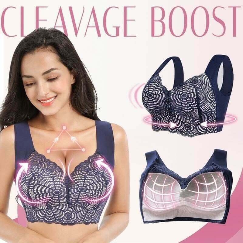 Stretch Full-Figure Seamless Lace Cut-Out BraBra with shapewear incorporated（Buy 2 Free Shipping）