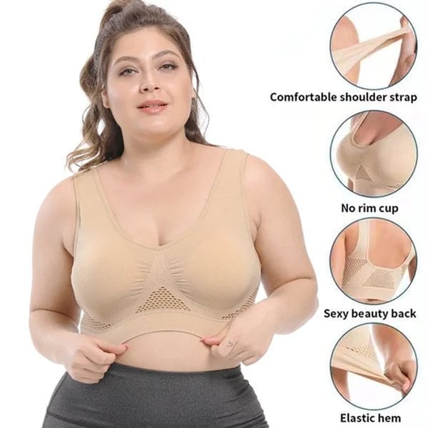 LAST DAY BUY 1 GET 2 FREE(Add 3 Pcs To Cart)-Breathable Cool Liftup Air Bra