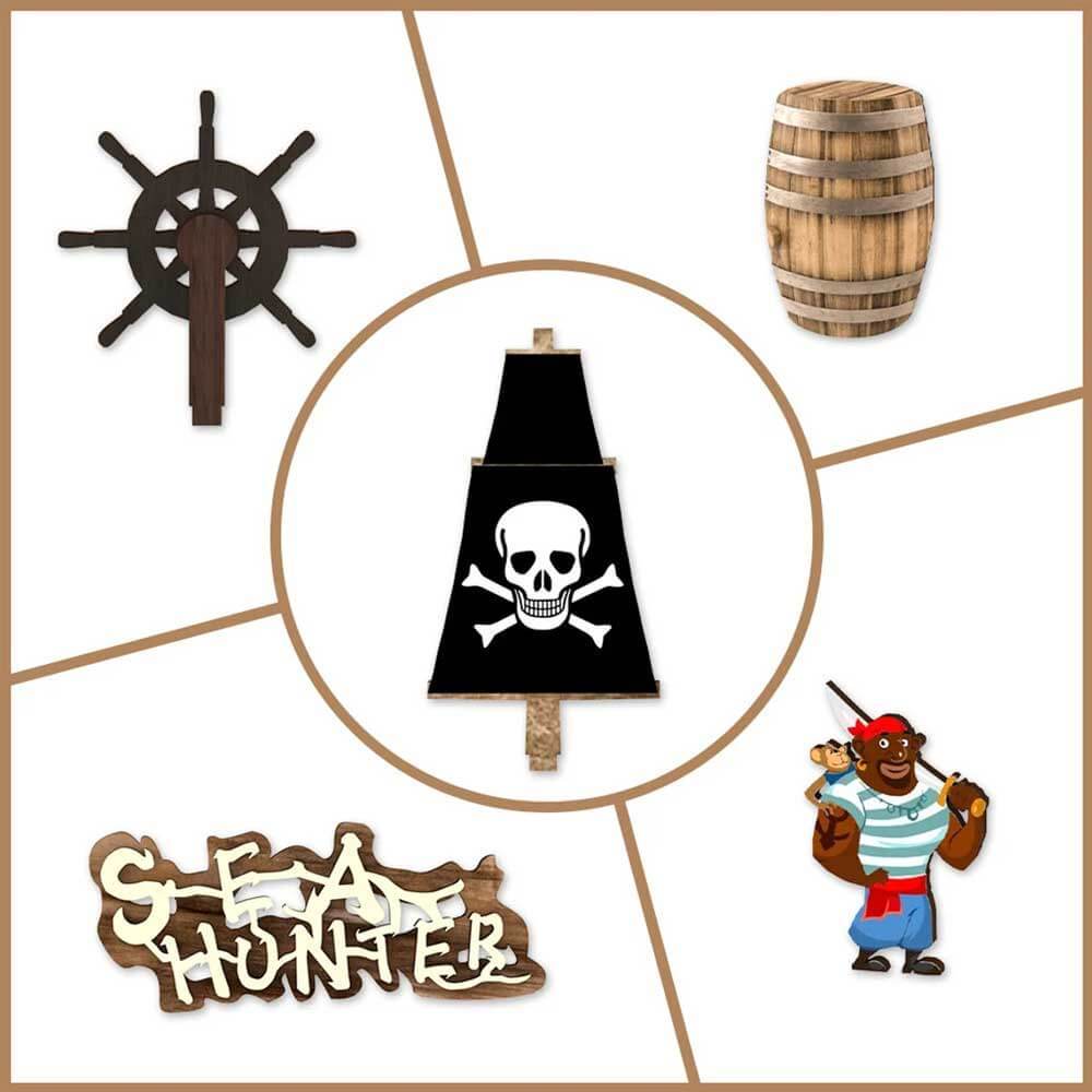 Pirate Captain Ghost Book House (3D Stereoscopic) - Halloween at Sea 2022