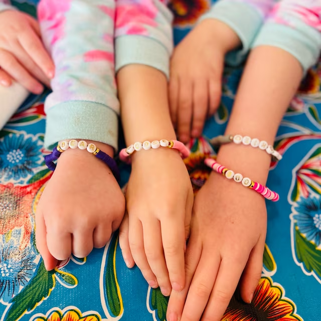 Personalized Colorful Bead Bracelet For Kids & Adult | CWBeach06