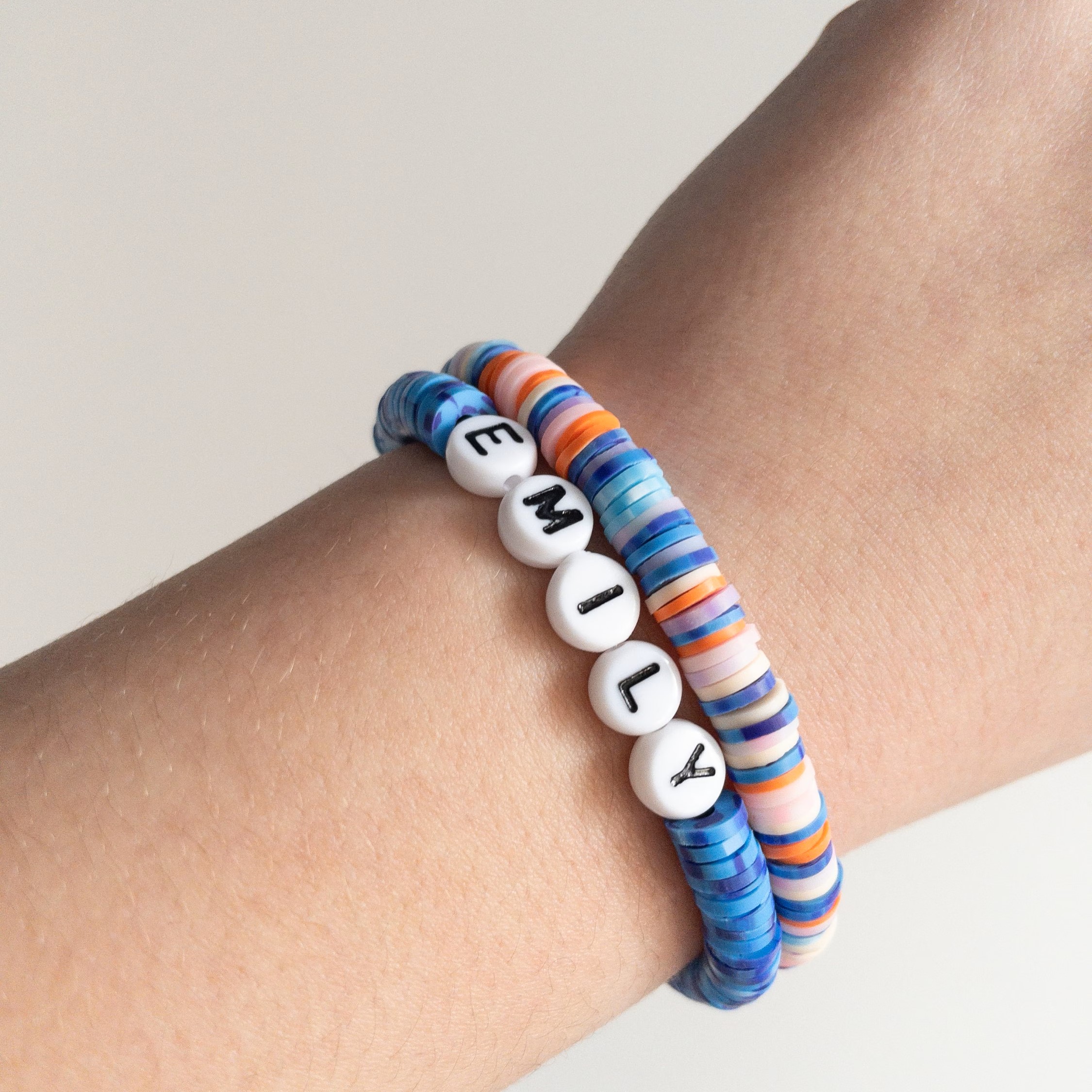 Personalized Colorful Bead Bracelet For Kids & Adult | CWBeach06