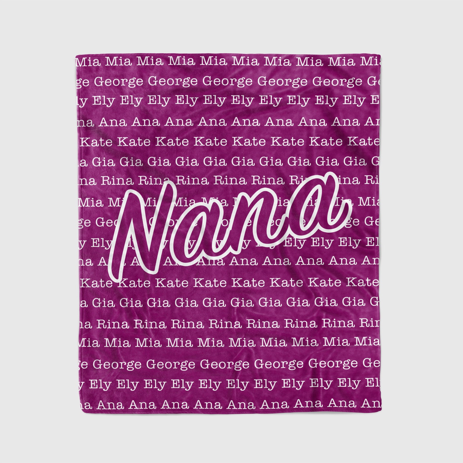 Personalized Family Name Blanket for Comfort & Unique | BKName01