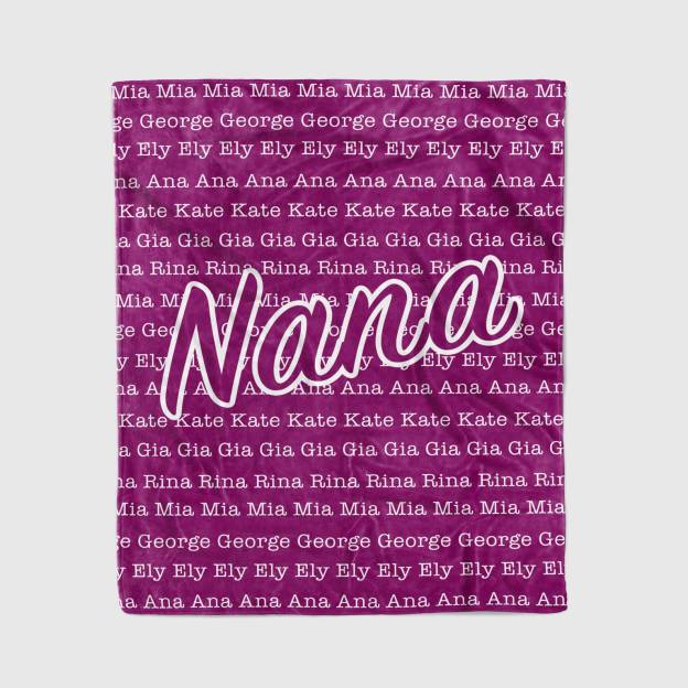 Personalized Family Name Blanket for Comfort & Unique | BKName01