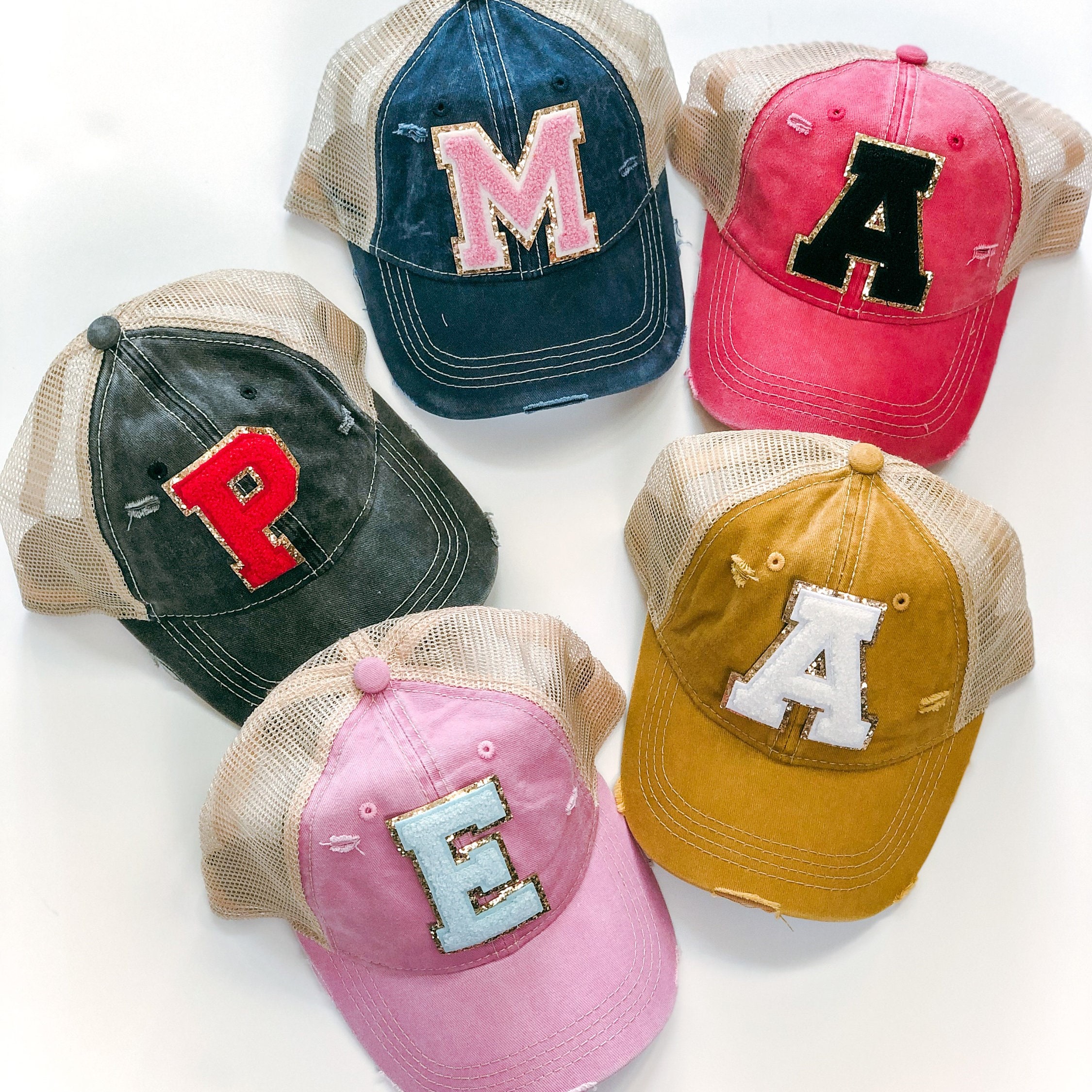 Personalized Adult Letter Patch Hat for Comfort & Unique | CWBeach16