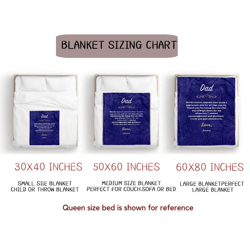 Personalized Love Letter Blanket for Comfort & Unique | BKletter06