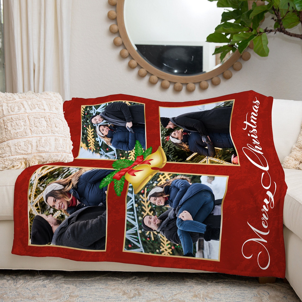 Personalized Merry Christmas Blanket for Comfort & Unique | BKMC08