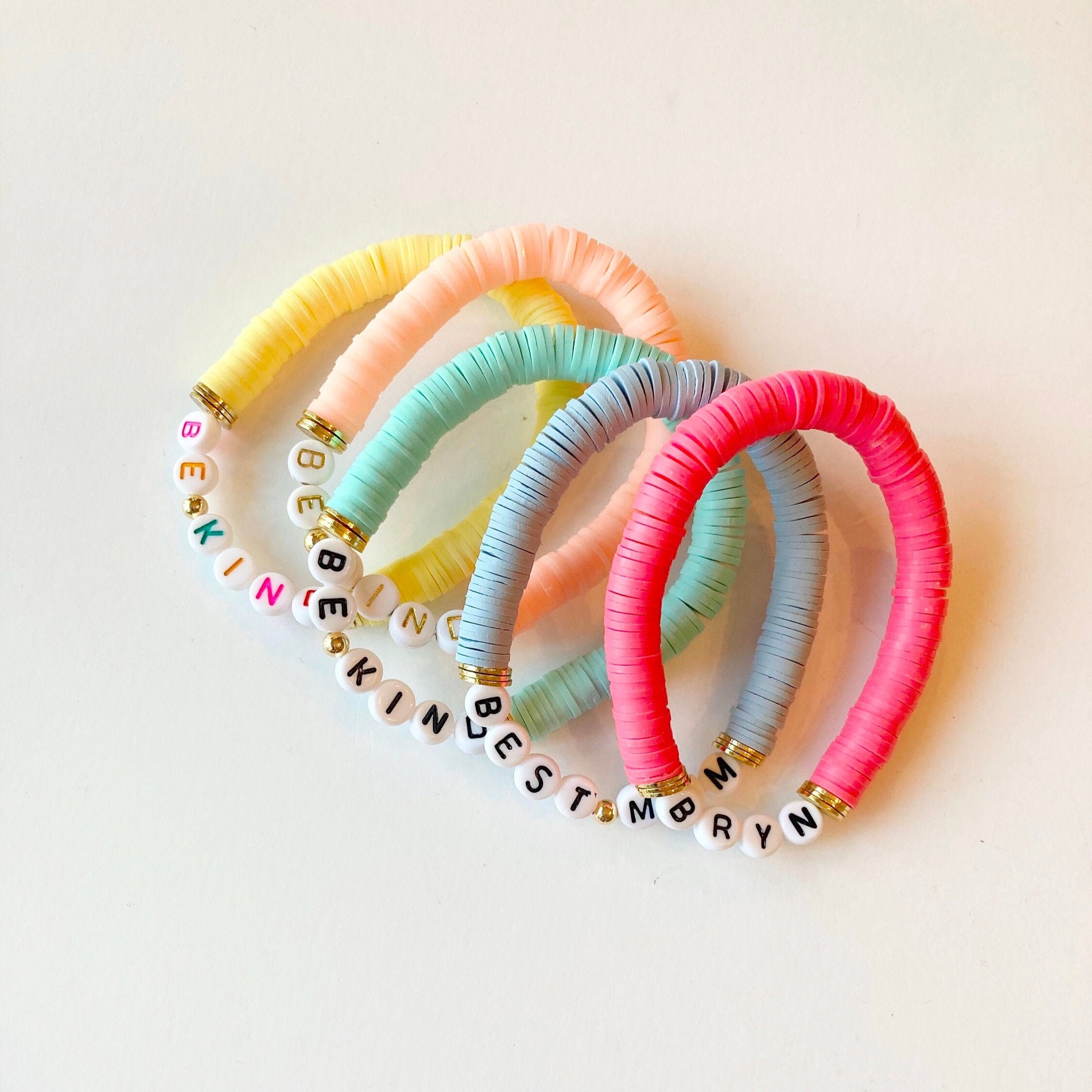 Personalized Colorful Bead Bracelet For Kids & Adult | CWBeach06