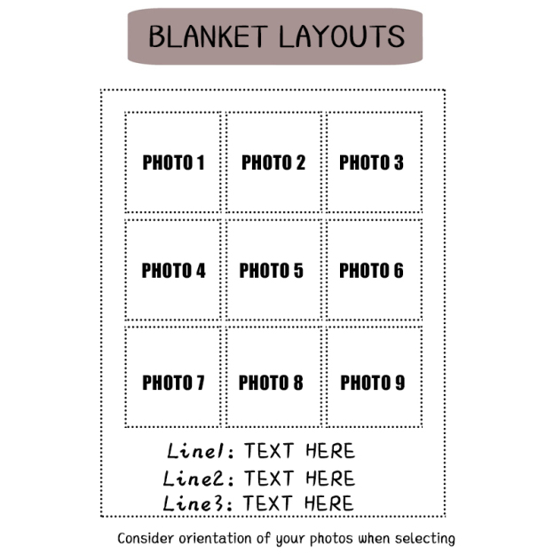 Personalized Memorial Photo Blanket for Comfort & Unique | BKphoto07