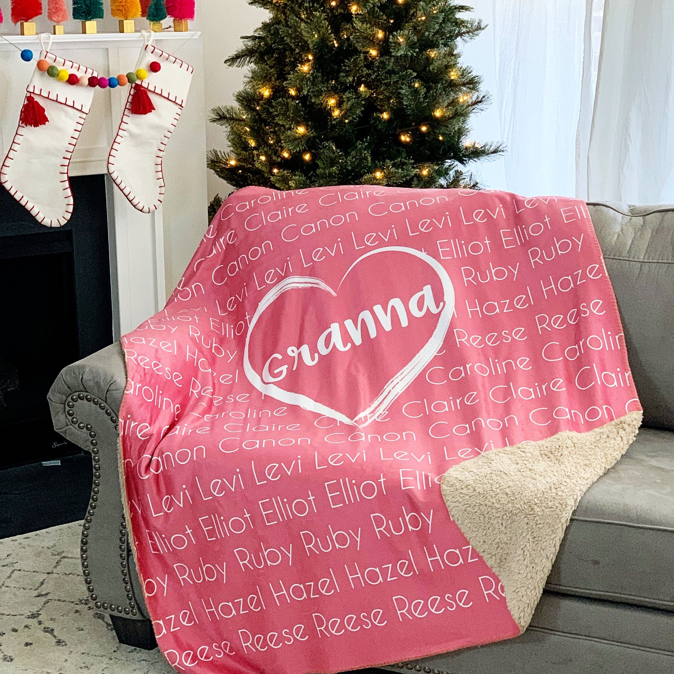 Personalized Family Name Blanket for Comfort & Unique | BKName10