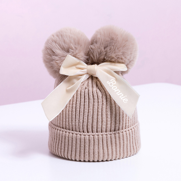 Personalized Kid Pom Pom Hat for Comfort & Unique | HSKid03