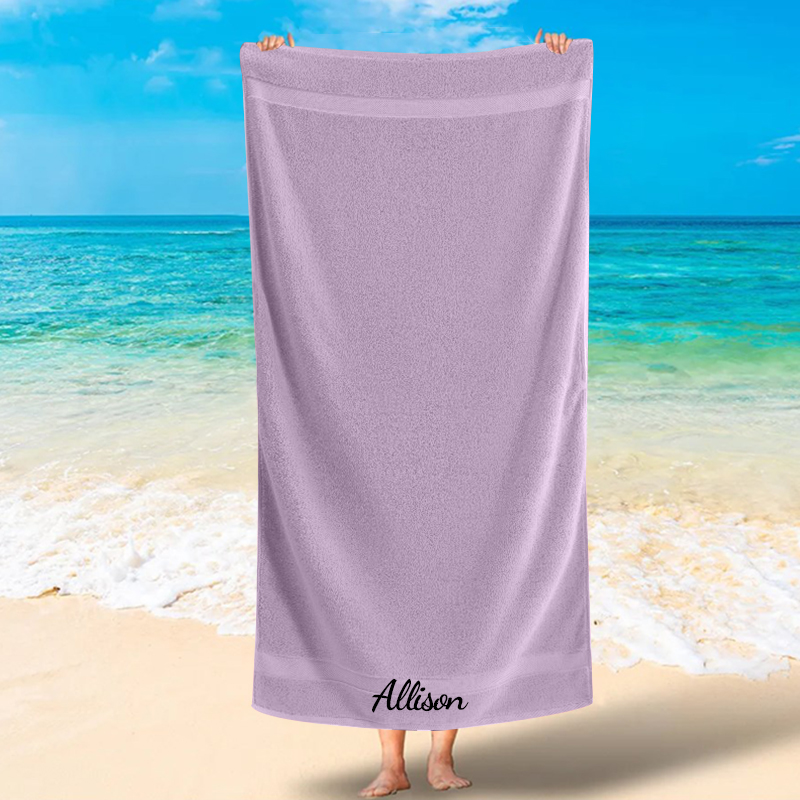 Personalized Monogram Embroidery Pool Beach Towel for Summer & Beach | CWTowel53