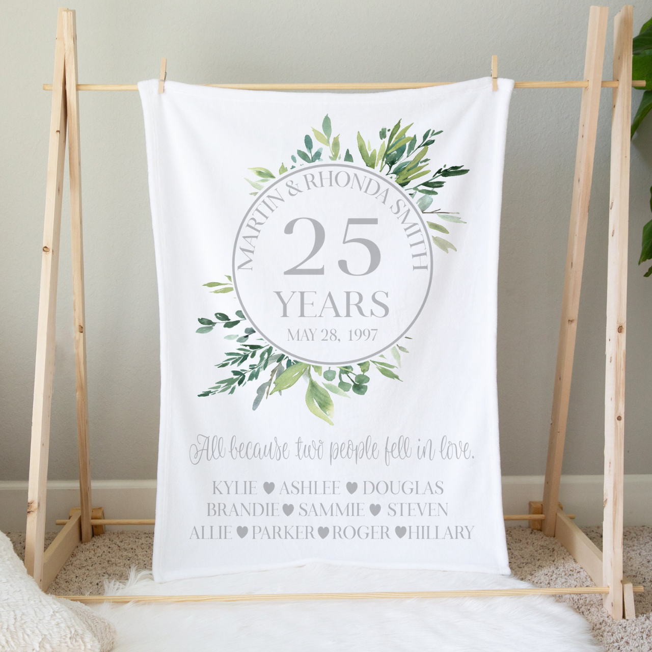 Personalized Anniversary Blanket for Comfort & Unique | BKAN003
