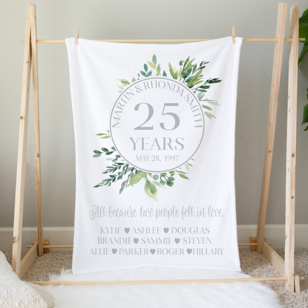 Personalized Anniversary Blanket for Comfort & Unique | BKAN003