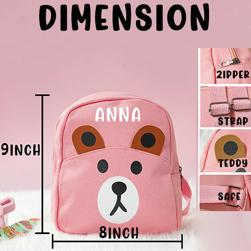 Personalized Kid's Color Cute Backpack | CWPack06