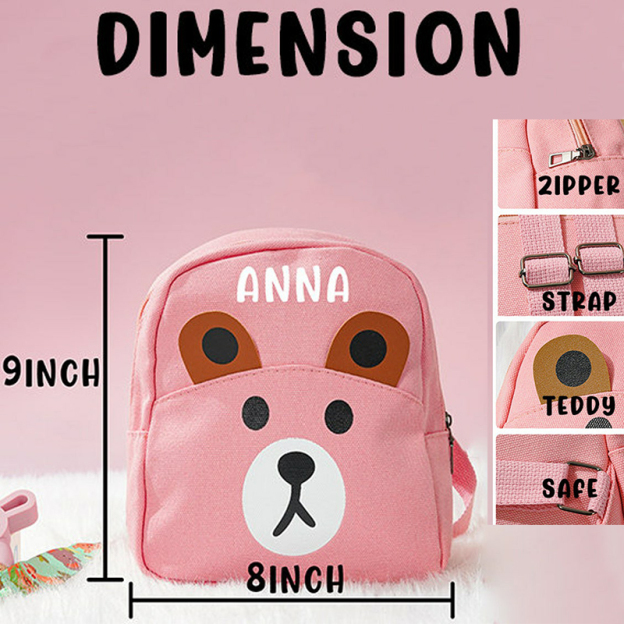 Personalized Kid's Color Cute Backpack | CWPack06