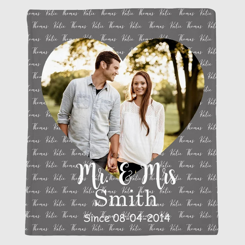 Personalized Anniversary Blanket for Comfort & Unique | BKAN011