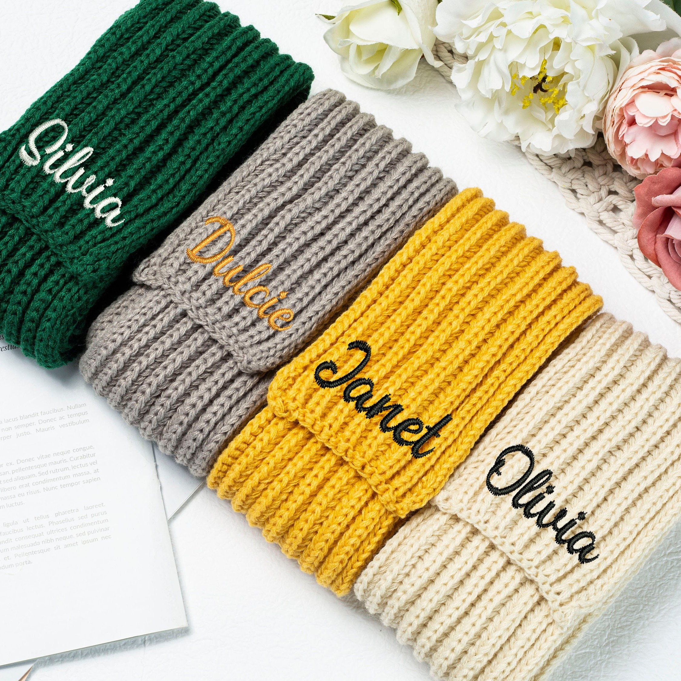 Personalized Embroidery Kid Color Scarf for Comfort & Unique | HSKid06