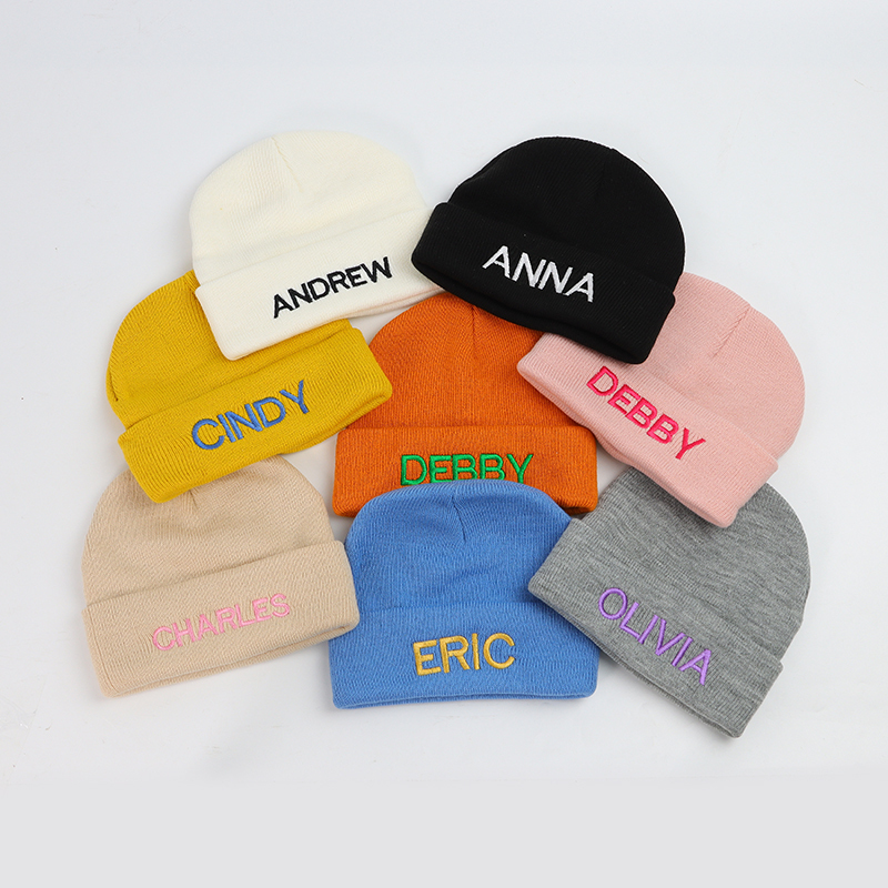 Personalized Embroidery Beanie Hat with Monogram for Comfort & Unique | HSKid15