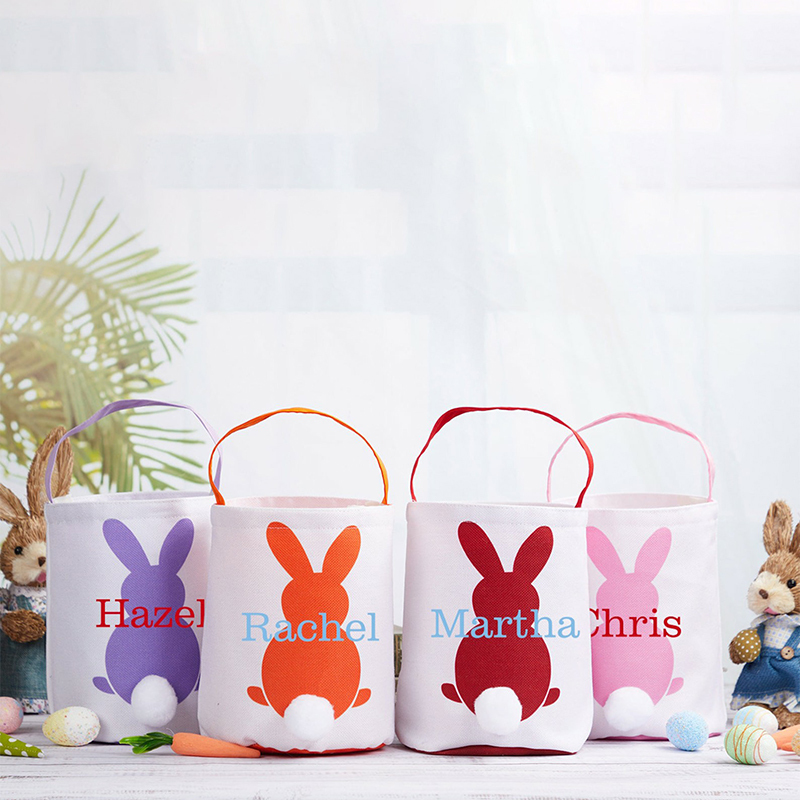 Personalized Name Easter Bunny Basket | CWEaster01