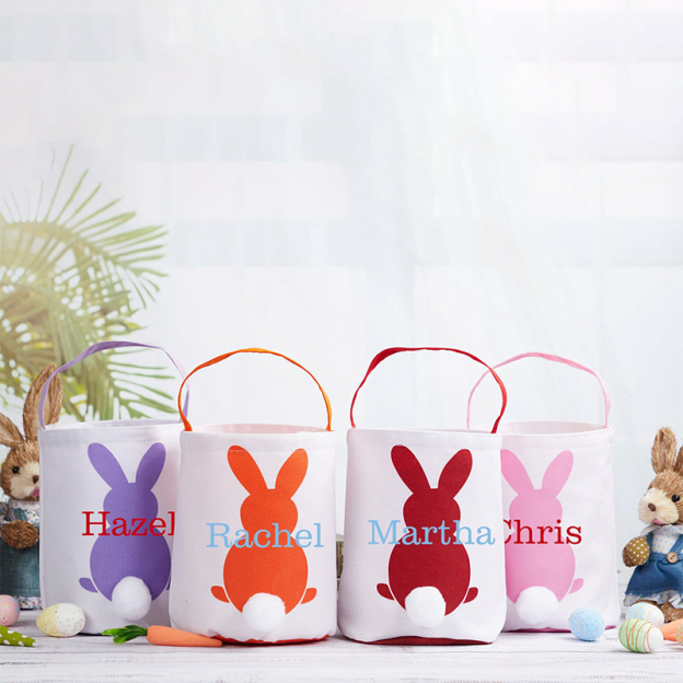 Personalized Name Easter Bunny Basket | CWEaster01