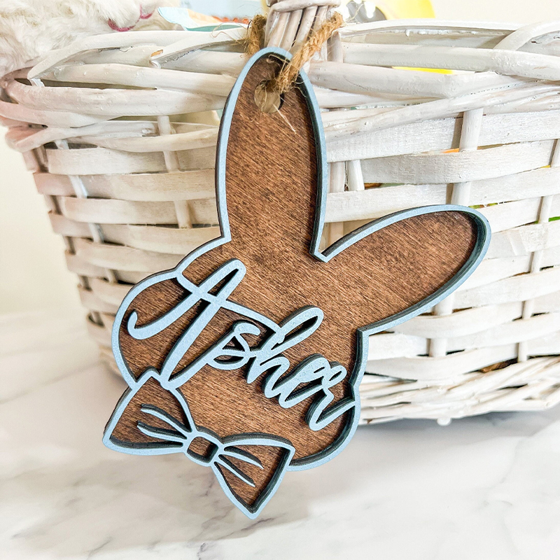 Personalized Easter Boy or Girl Color Basket Tags | CWEaster06