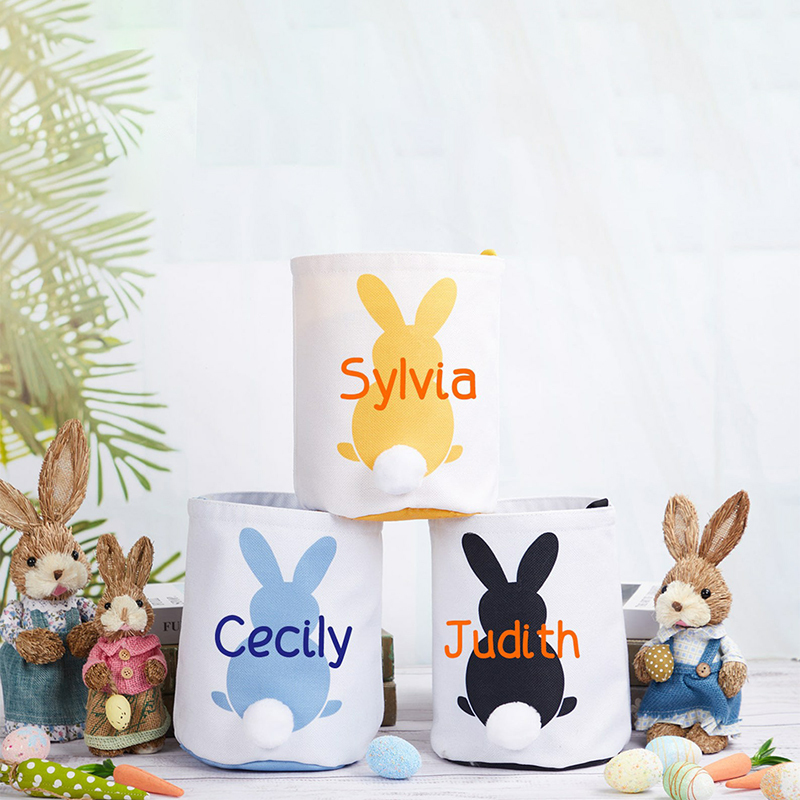 Personalized Name Easter Bunny Basket | CWEaster01