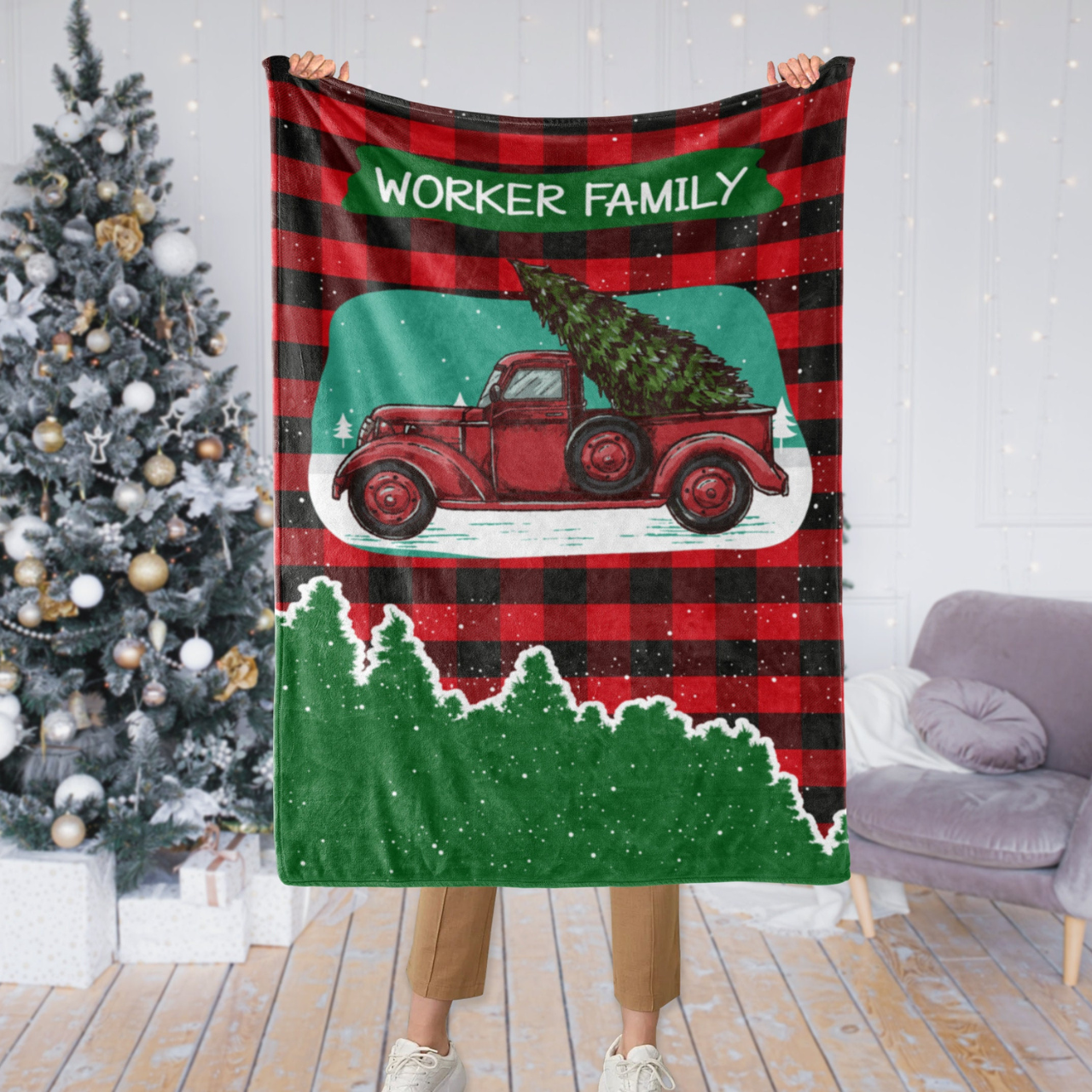 Personalized Merry Christmas Blanket for Comfort & Unique | BKMC04