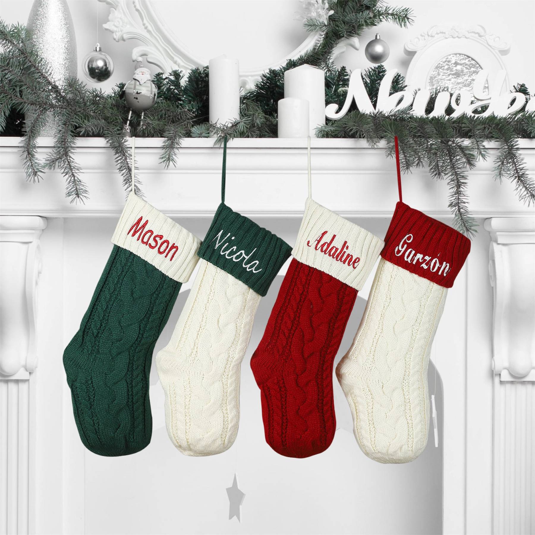 Personalized Christmas Stocking with Family Name | MCGift01