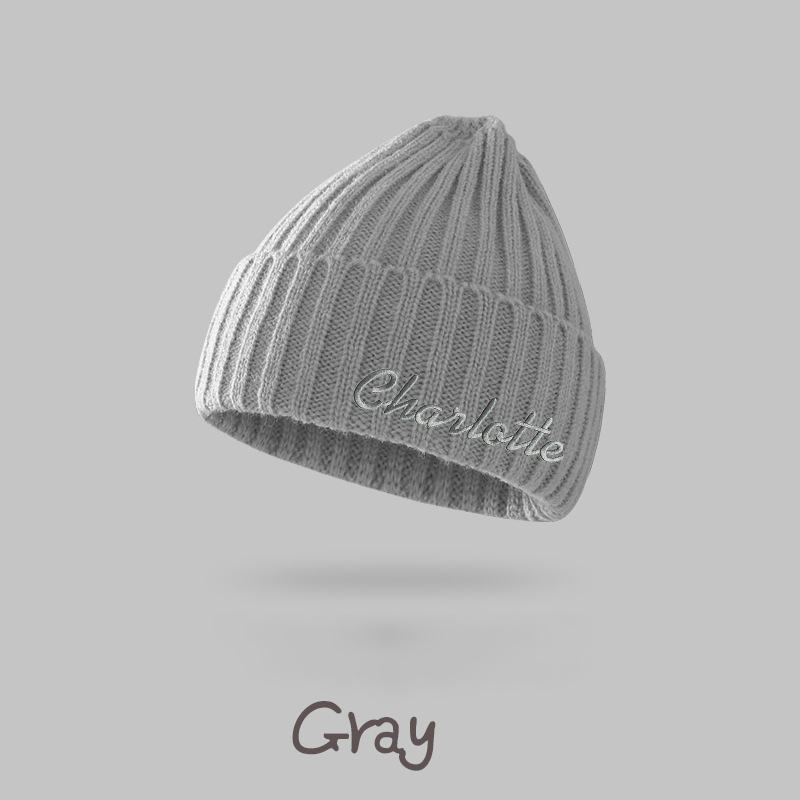 Personalized Embroidery Kid & Adult Color Beanies for Comfort & Unique | HSKid04