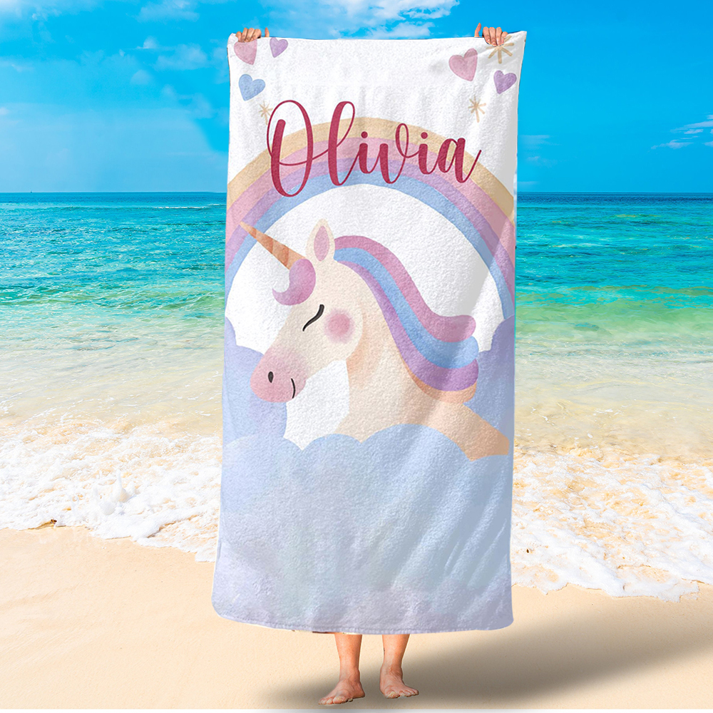 Personalized Lovely Kid Towel for Summer & Beach | CWTowel11