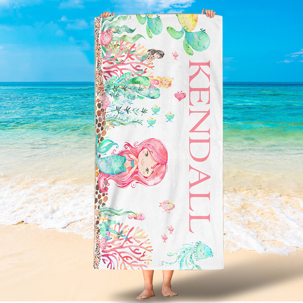 Personalized Lovely Kid Towel for Summer & Beach | CWTowel13