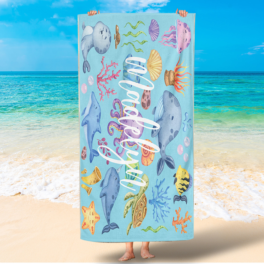 Personalized Lovely Kid Towel for Summer & Beach | CWTowel14