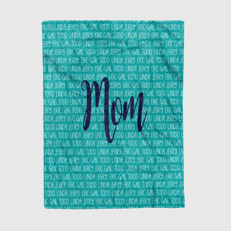 Personalized Love Mom Blanket for Comfort & Unique | CWMom02