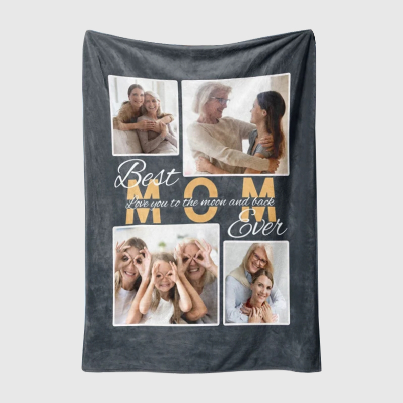 Personalized Love Mom Blanket for Comfort & Unique | CWMom03