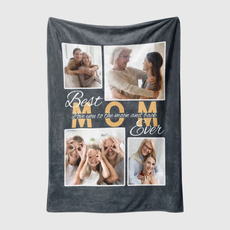 Personalized Love Mom Blanket for Comfort & Unique | CWMom03