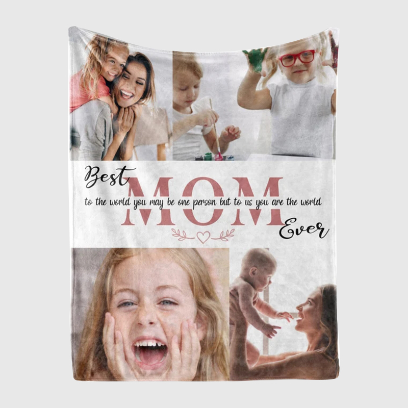 Personalized Love Mom Blanket for Comfort & Unique | CWMom05