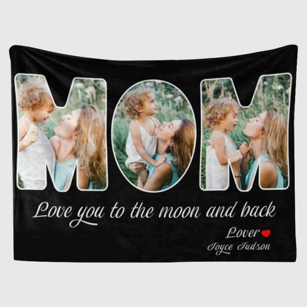Personalized Love Mom Blanket for Comfort & Unique | CWMom08