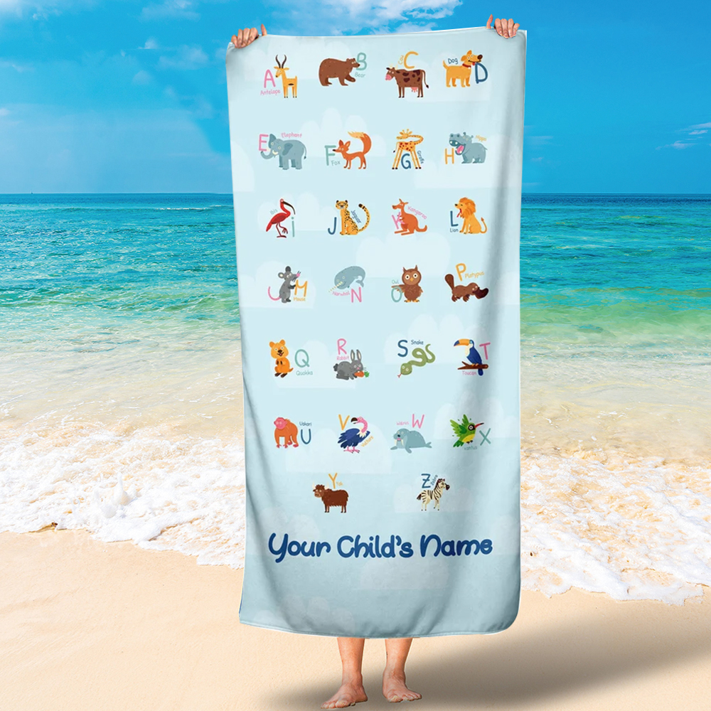 Personalized Lovely Kid Towel for Summer & Beach | CWTowel28