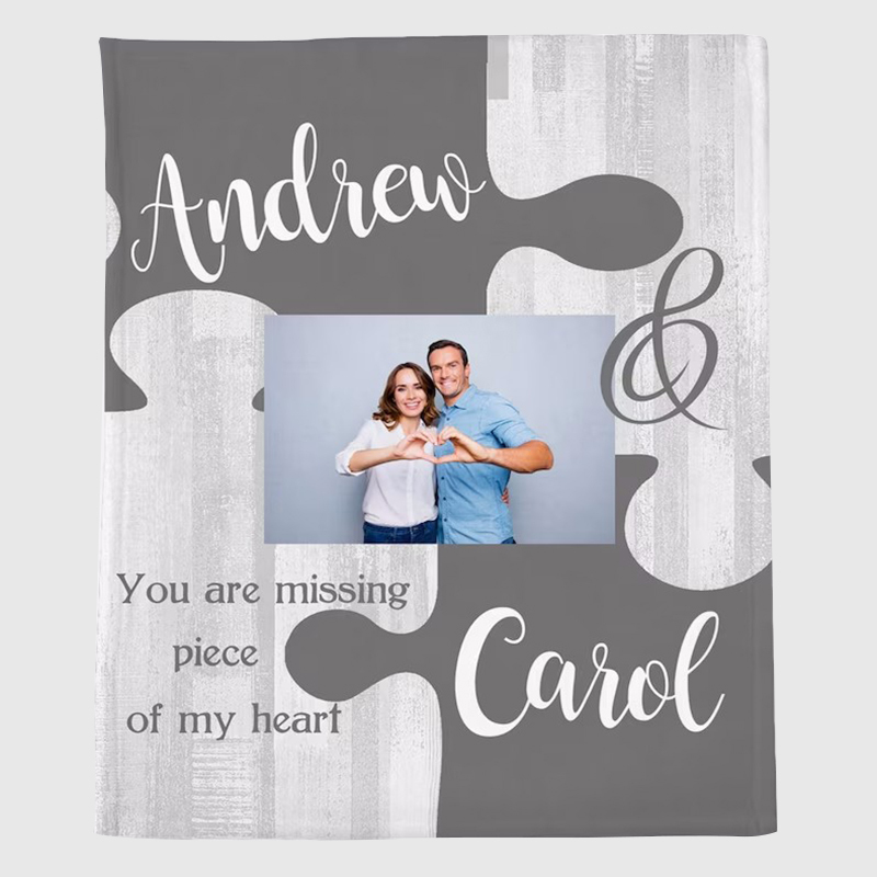 Personalized Memorial Photo Blanket for Comfort & Unique | BKPhoto19