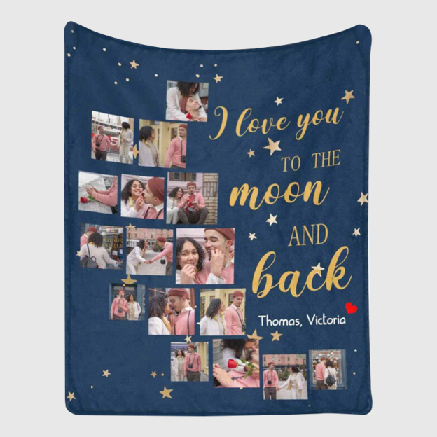 Personalized Memorial Photo Blanket for Comfort & Unique | BKPhoto20