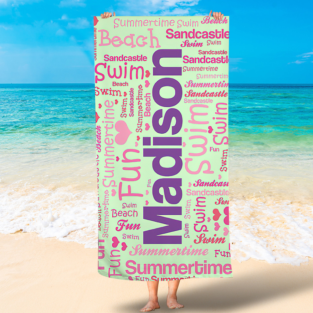 Personalized Lovely Kid Towel for Summer & Beach | CWTowel46