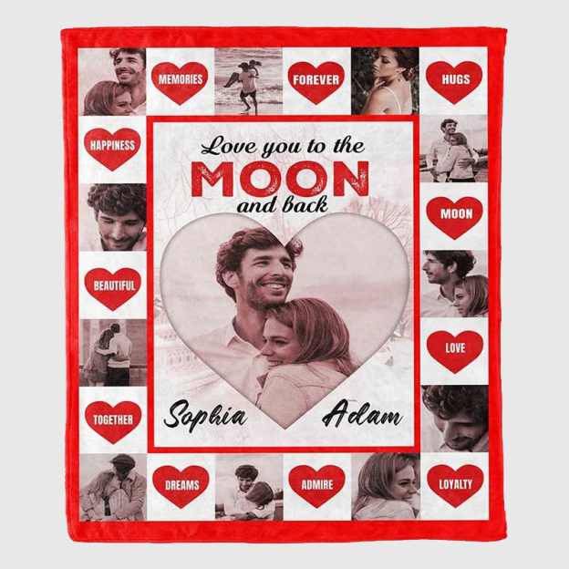 Personalized Memorial Photo Blanket for Comfort & Unique | BKPhoto21