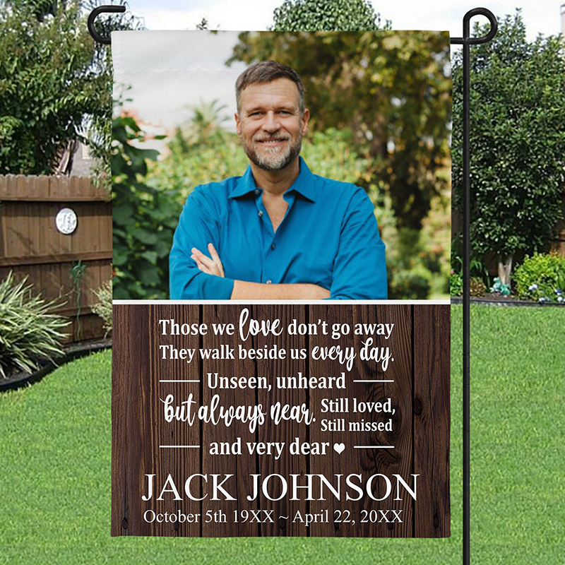 Personalized Double-sided Memory Garden Flags | GarFlag26