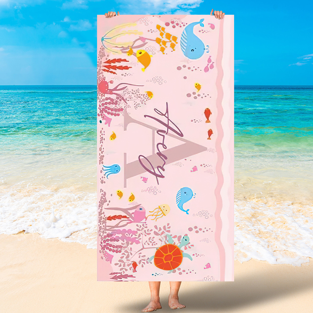 Personalized Lovely Kid Towel for Summer & Beach | CWTowel49